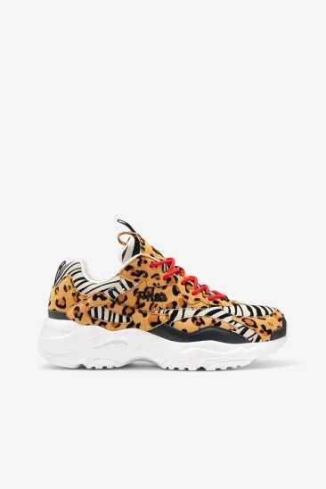 Fila Femme Ray Tracer Animal Blk/Mult/Wht Fila France HDO-567021